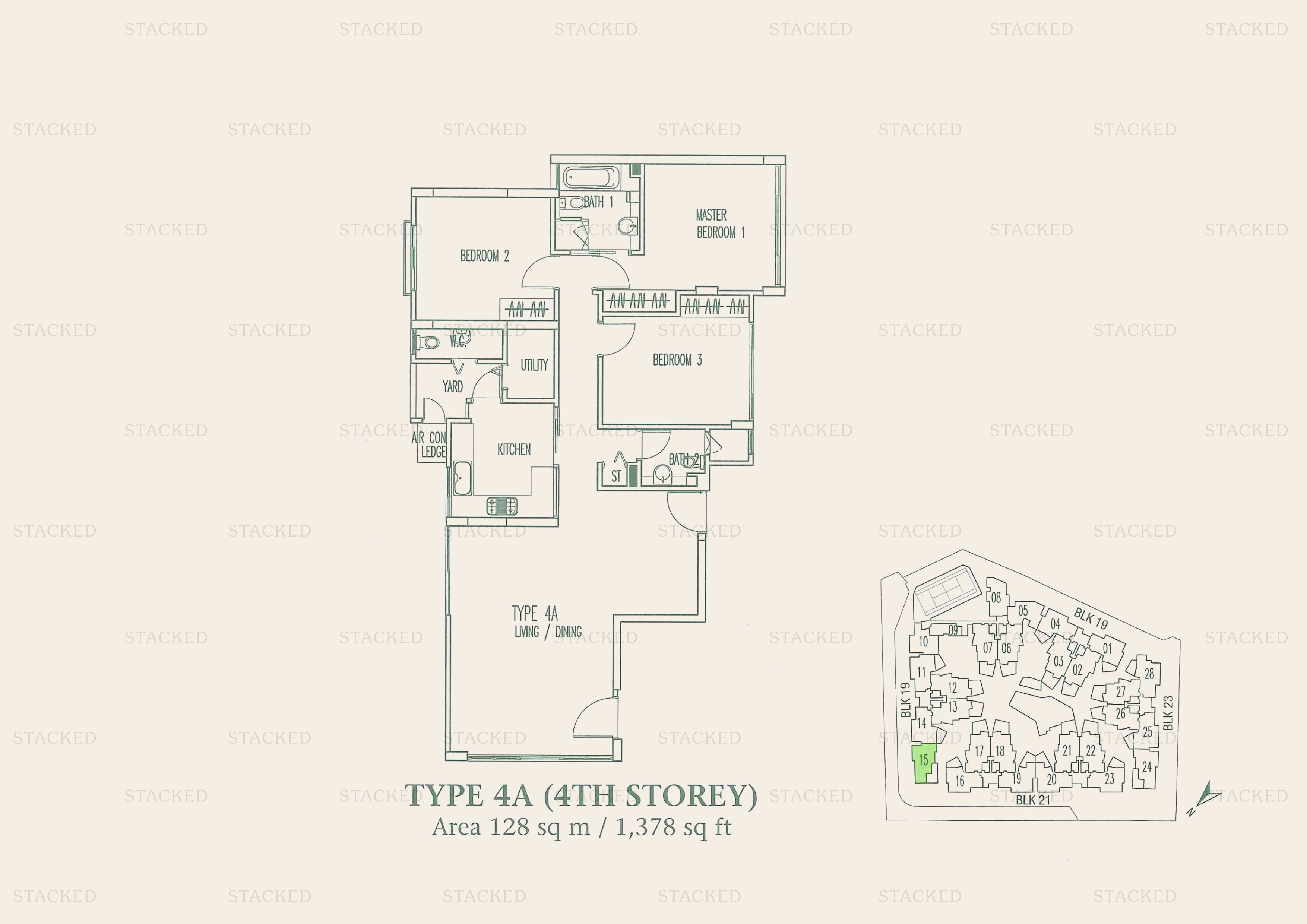 Stacked homes Palm Grove Condominium Singapore Condo Floor Plans